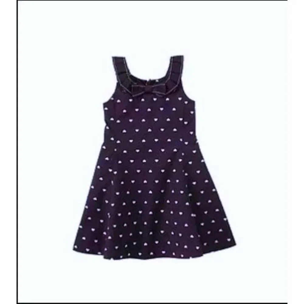 NEW Gymboree girls dress 2T 2 navy white dot bon voyage whale watching nautical